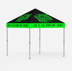 10' X 10' CUSTOM PRINTED POP UP TENT KIT W/ STEEL FRAME